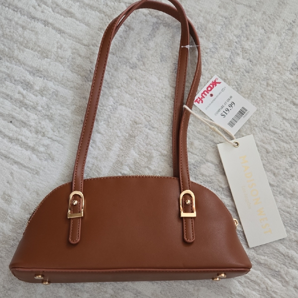Madison West Tan Shoulder Bag